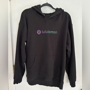 Lululemon all yours black hoodie holographic logo graphic 14